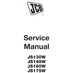 JCB instrukcje napraw + schematy + DTR: JCB Koparka JS130W - JS145W - JS160W - JS175W instrukcja naprawy